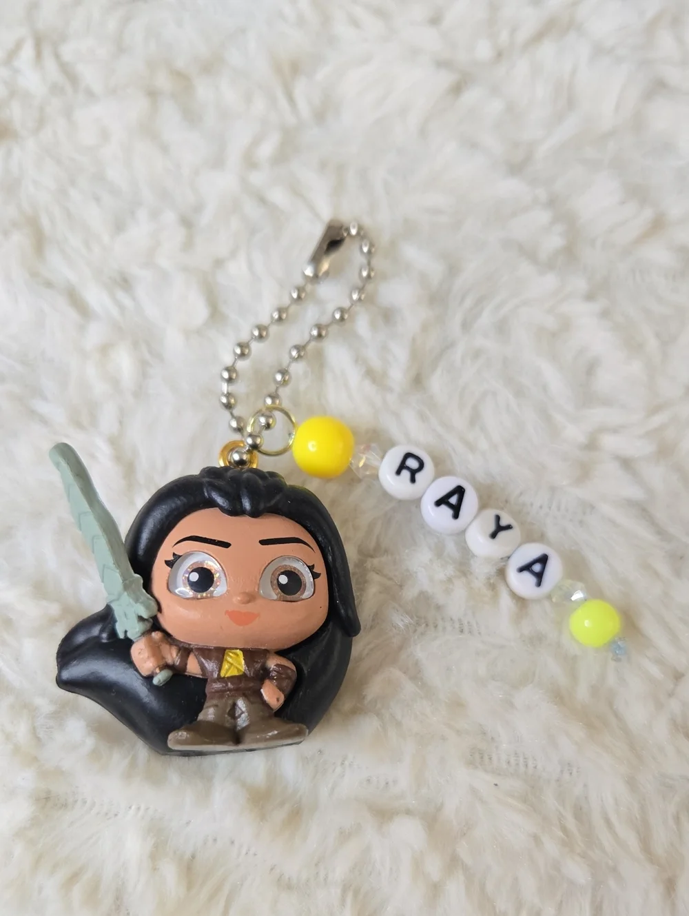 Bag Charm Handmade Raya Keychain Charm - Yellow Accent